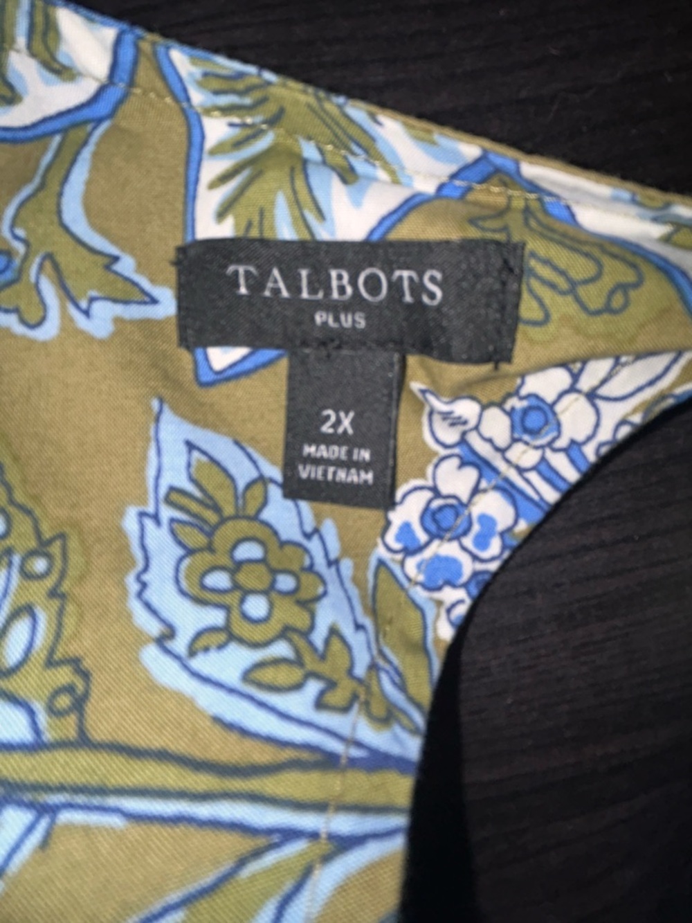 Talbots Tie Back Top size 2X - Picture 8 of 9